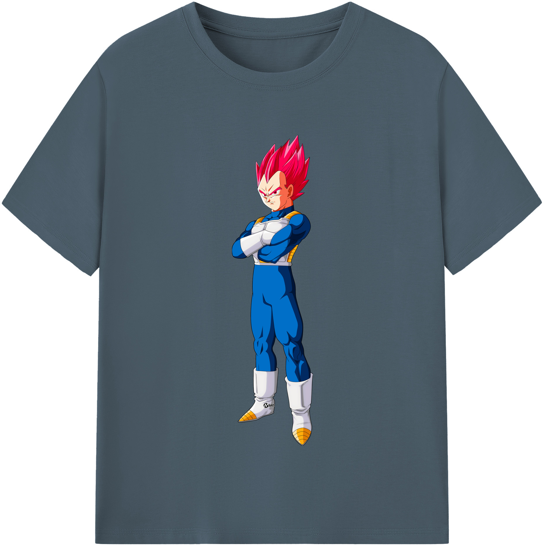 （画像用） ドラゴンボール ベジータ四世（Bejīta Yonsei）DRAGON BALL Vegeta IV 綿100％半袖Tシャツ（フロントプリント）
